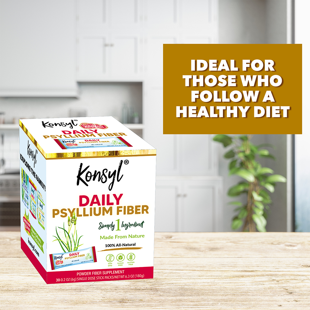 Konsyl Daily Psyllium Fiber Stick Packs
