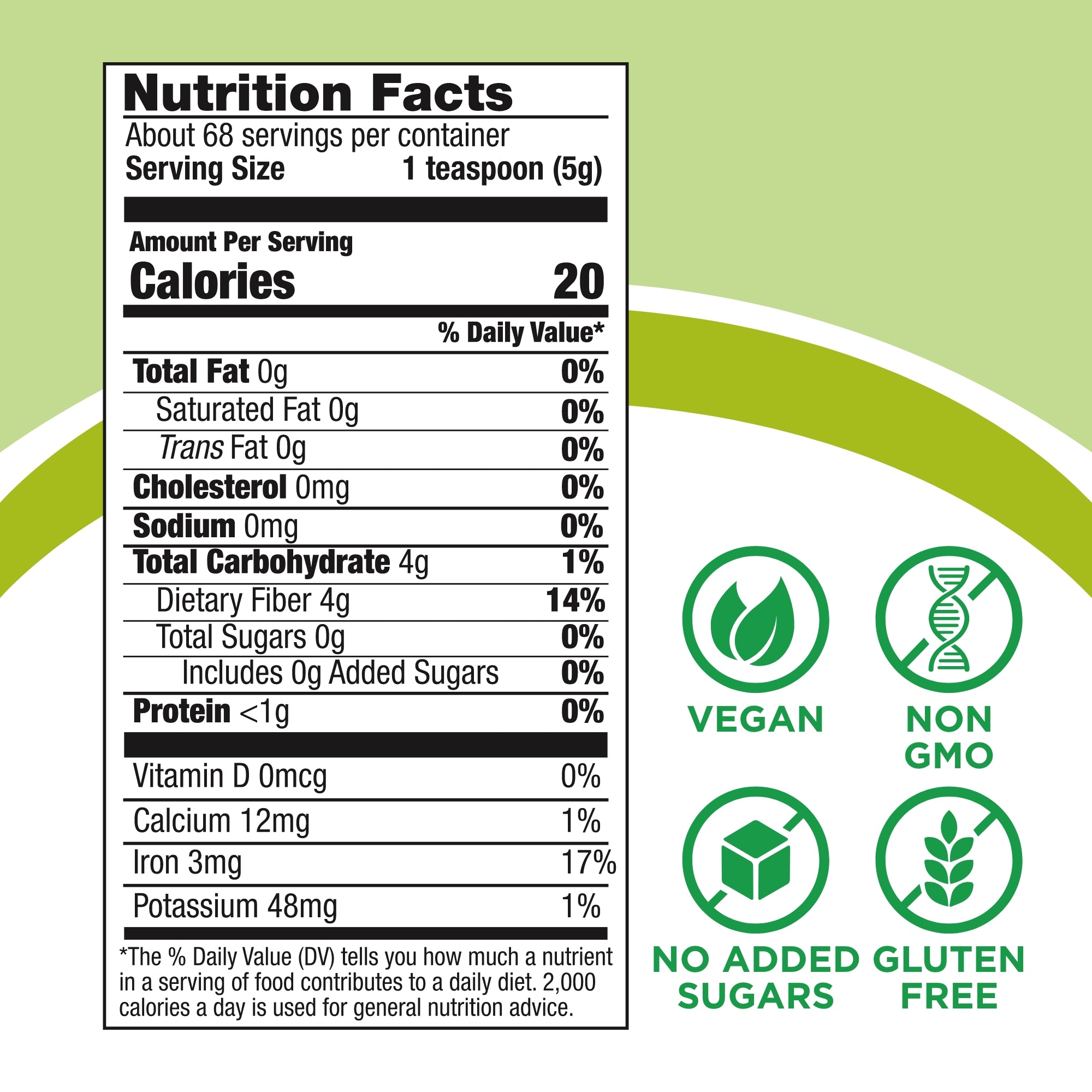 For Baking - Organic Konsyl Psyllium Fiber